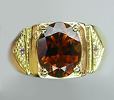 Кольцо из коллекции "Mia" с империал топазом и аметистами Серебро 925