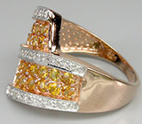 Кольцо из коллекции "Mia" с желтыми сапфирами Серебро 925