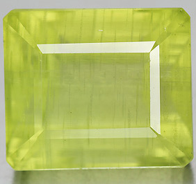 Крупный лимонно-желтый берилл 20,26 карат 