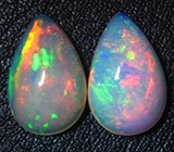 Пара эфиопских опалов 5,39 карат 