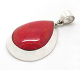 Кулон с кораллом Серебро 925