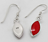 Серьги с кораллами Серебро 925