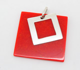 Кулон с кораллом Серебро 925