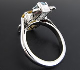 Кольцо с цитринами, гранатом, топазом и сапфирами Серебро 925