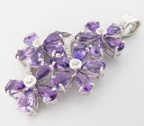 Кулон из коллекции "Sunshine" с аметистами Серебро 925