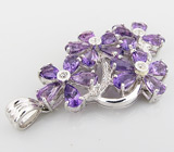 Кулон из коллекции "Sunshine" с аметистами Серебро 925