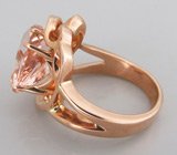 Кольцо с чистейшим морганитом