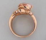 Кольцо с чистейшим морганитом