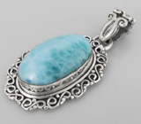 Кулон с ларимаром Серебро 925