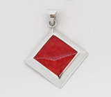 Кулон с кораллом Серебро 925