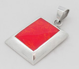 Кулон с кораллом Серебро 925