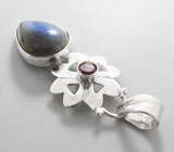 Кулон с лабрадоритом Серебро 925