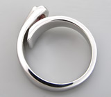 Кольцо с розовым турмалином и бриллиантом Серебро 925