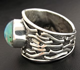 Кольцо с роскошным крупным мексиканским кристаллическим опалом Серебро 925