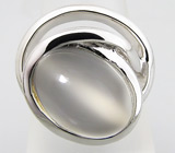 Кольцо с кабошоном лунного камня Серебро 925