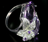 Великолепное кольцо с аметистами Серебро 925