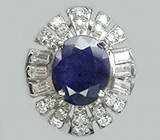 Кольцо с синим сапфиром Серебро 925