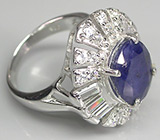 Кольцо с синим сапфиром Серебро 925