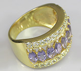 Кольцо из коллекции "Mia" с иолитами и топазами Серебро 925