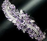 Замечательный браслет с аметистами Серебро 925