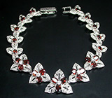 Комплект с мозамбикскими гранатами Серебро 925