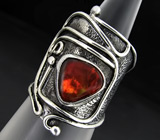 Кольцо с мексиканским огненным опалом Серебро 925