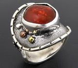 Кольцо с мексиканским огненным опалом Серебро 925