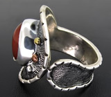 Кольцо с мексиканским огненным опалом Серебро 925