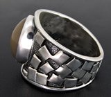 Черненое серебряное кольцо с мексиканским опалом Серебро 925