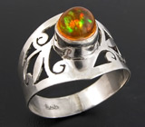 Кольцо с мексиканским огненным опалом Серебро 925