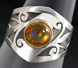 Кольцо с мексиканским огненным опалом Серебро 925