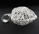 Плетеный кулон из коллекции "Reflection" Серебро 925