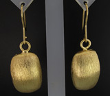 Текстурные серьги из коллекции "Reflection" Серебро 925