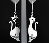 Серьги из коллекции "Reflection" Серебро 925