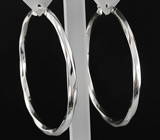 Серьги из коллекции "Reflection" Серебро 925