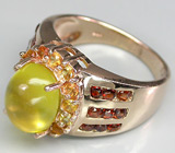 Кольцо из коллекции "Mia" с опалом, золотистыми сапфирами и гранатами Серебро 925