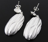 Серьги из коллекции "Reflection" Серебро 925