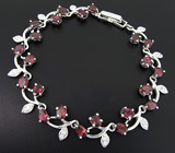 Прелестный комплект с родолитами Серебро 925