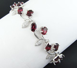 Прелестный комплект с родолитами Серебро 925