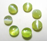 Набор хризобериллов 4,08 карат 