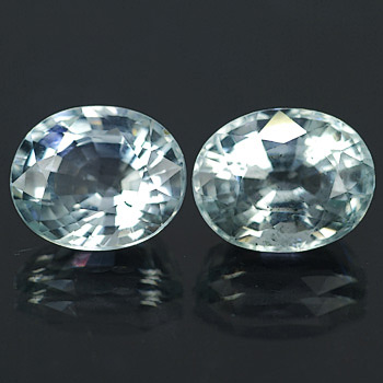 Пара аквамаринов 9,5 карат