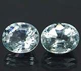 Пара аквамаринов 9,5 карат 