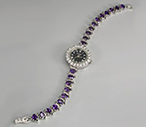 Часы на аметистовом браслете Серебро 925