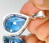 Коллекция "Perfection". Кулон с топазом-каплей Серебро 925