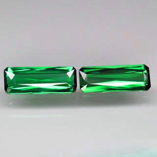 Пара зеленых турмалинов 3,23 карат