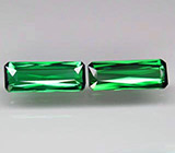 Пара зеленых турмалинов 3,23 карат 