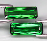 Пара зеленых турмалинов 3,23 карат 