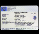 Танзанит 5,44 карат 