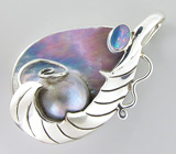 Кулон с перламутром и дублет опалом Серебро 925