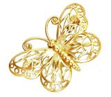 Ажурная брошь "Бабочка" от Krementz Золото